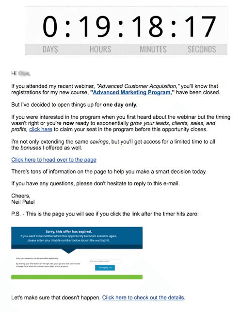 Neil Patel’s Limited Seats Offer Neil Patel’s Limited Seats Offer