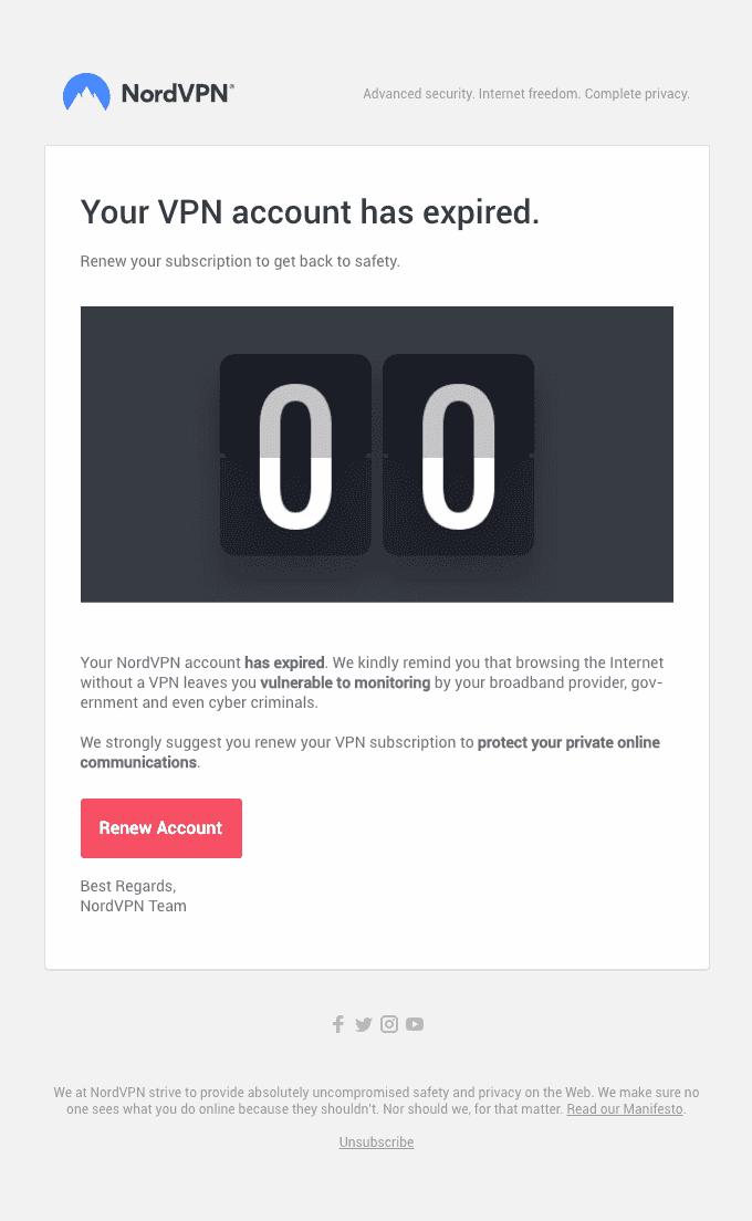 Nord VPNs Reminder Emails Nord VPNs Reminder Emails