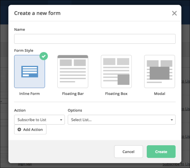 Activecampaign registration form