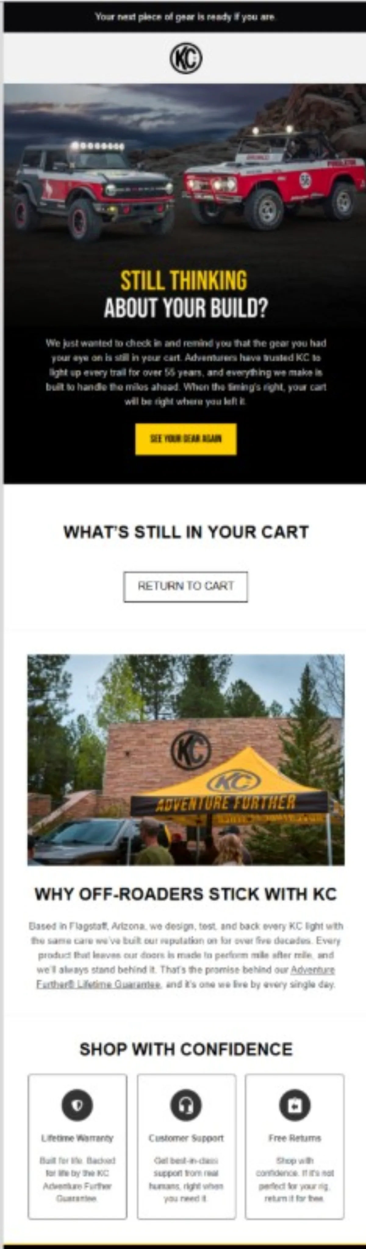 KC Hilites abandoned cart email 3
