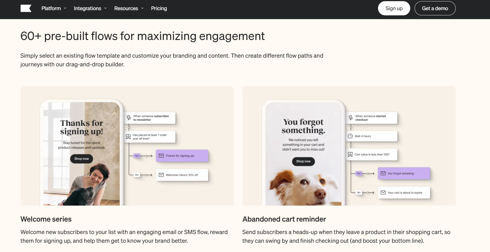 Email Automation Workflows in klaviyo